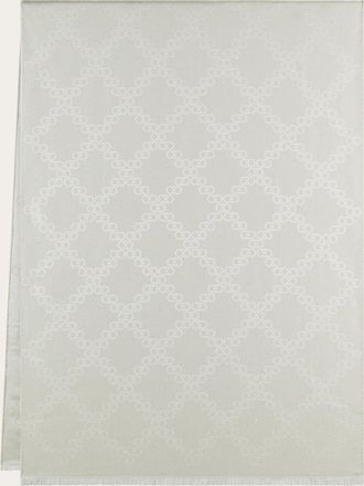 Ferragamo Women Gancini jacquard stole White