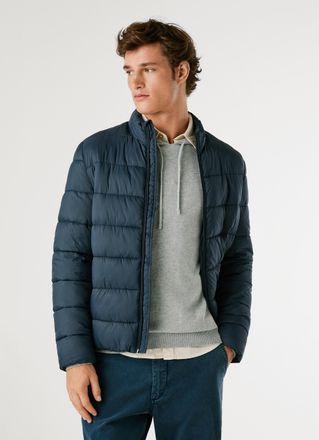 Pepe Jeans London Steppjacke PEPE JEANS PUFFER, Herren, Gr. XXL, dulwich blau, Web, Obermaterial: 100% Polyamid, unifarben, regular fit, Jacken Steppjacke
