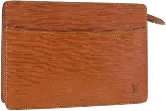 Louis Vuitton Pre-owned Epi Leather Clutch Bag - Dames - Vintage Clutch - Bruin - ONE Size - Leer - Vintage