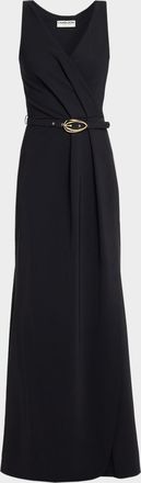 La Petite Robe Di Chiara Boni Heiha Sleeveless Draped Gown