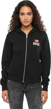 Diesel Black Logo Hood Sweatshirt