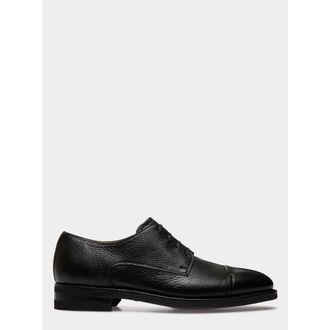 Bally Scribe Un Derby In Deer Leather in Black at Nordstrom, Size 43.5