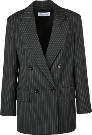 Max Mara Mattia Blazer - Dames - Blazers - Zwart - 2XS - Wol - Jassen