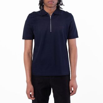 Ferragamo Short Sleeve Polo Shirt, Size Medium