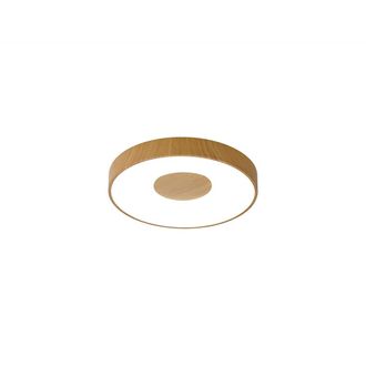 Mantra Plafon Led Moderno Incluido Mando A Distancia Modelo Coin En Madera Mantra