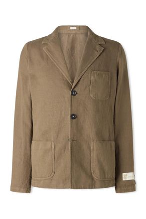 Massimo Alba Baglietto Cotton and Linen-Blend Blazer