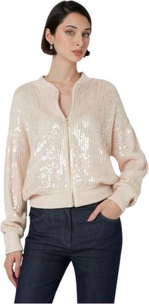 Marciano Claudia Sequins Sweater Jacket - Dames - Bomber jackets - Roze - S - Pailletten - Jassen