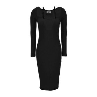 Versace Jeans Couture Jurken - Dames - Casual kleedjes - Zwart - 2XS - Kleedjes