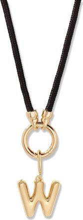 Brook & York Kai Initial Charm Necklace in Gold/Black W at Nordstrom