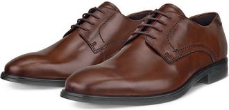 Ecco Schn&uuml;rschuh ECCO MELBOURNE, Herren, Gr. 38, braun (cognacfarben), Glattleder, Schuhe Schn&uuml;rschuh, mit seitlichen N&auml;hten, Freizeitschuh, Halbschuh, Sch