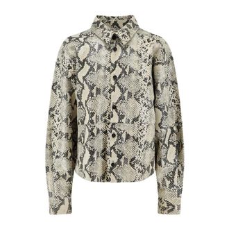 Alysi Overhemden, Dames, Veelkleurig, XS, Camicia Python