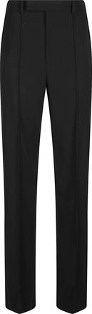 Patrizia Pepe Wide-Leg Tailored Pants with High Waist and Seam Detailing