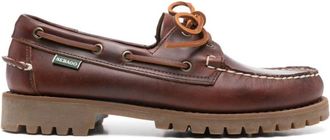 Sebago Sailor Schoenen - Heren - Bootschoenen - Bruin - 44 EU - Nylon - Schoenen