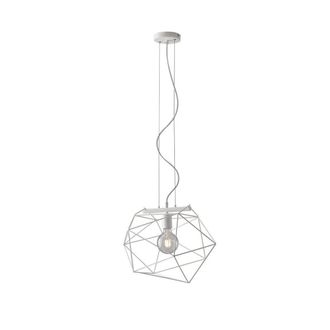 Netlighting Abraxas Globe Cage Ceiling Pendant White E27