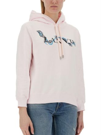 Lanvin Printed Cotton Sweatshirt - Pink
