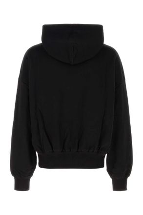 Dolce & Gabbana Mens Black Cotton Sweatshirt Nero Exterior: Felpe