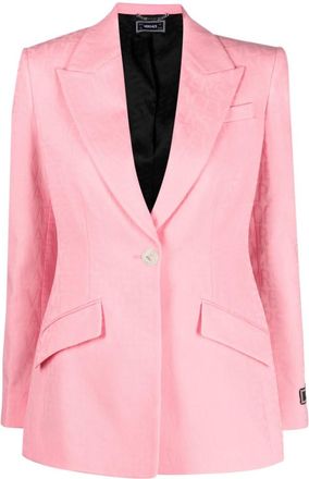 Versace Pink Single-breasted Blazer