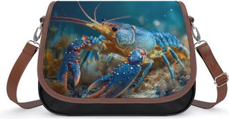 Generic Crawfish in Ocean Lobster Fashion Womens Crossbody Bags Novelty Handbag Shoulder Bag Purse