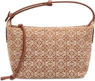 Loewe Pre-owned Loewe Small Anagram Canvas Cubi Bag Ladies E17CVUO2OSN8P3D0