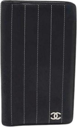 Chanel Pre-owned Wallets, female, Black, Size: ONE SIZE Pre-owned Leather Wallet