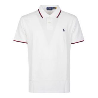 Polo Ralph Lauren Tops, Heren, Wit, L, Poloshirt met korte mouwen