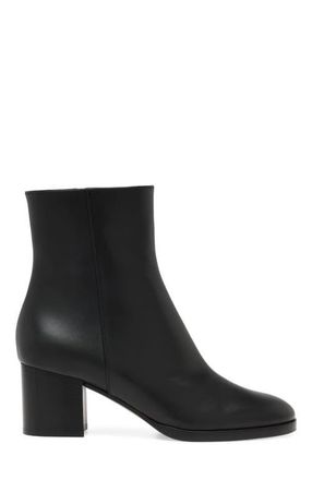 Gianvito Rossi Santiago Bootie in Black Calf at Nordstrom, Size 40.5