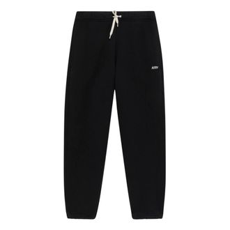 Autry Geborduurde Logo Sweatpants - Heren - Broeken - Zwart - Maat: M Katoen
