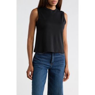 Vince Pima Cotton Tank in Black at Nordstrom Rack, Size X-Large