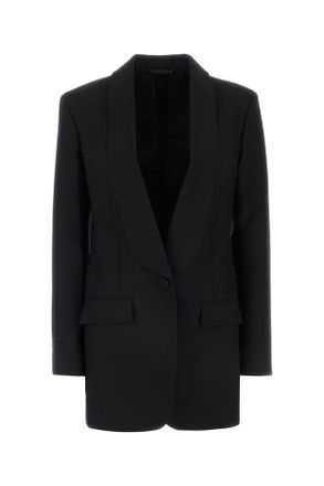 Givenchy Black Stretch Wool Blend Blazer