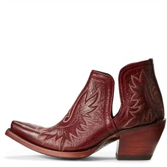 Ariat Womens Dixon Western Boot In Sangria Red