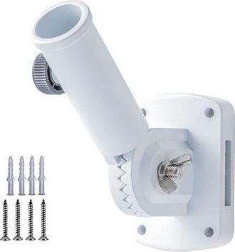 OEM Soporte De M&aacute;stil Ajustable, F&aacute;cil De Instalar, Robusto, 2,5 Cm De Di&aacute;metro Interior, Material De Aleaci&oacute;n De Aluminio, Blanco