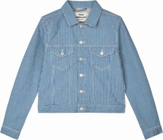 Mads Norgaard Hickory Punk Demi Jacket - Dames - Spijkerjassen - Blauw - L - Katoen - Jassen