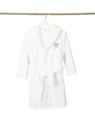 Linum Home Textiles Kids Super Plush Double Brushed Hooded Bathrobe