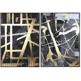 Esprit Tableau Moderne - Home Esprit - 103 X 4,5 X 143 Cm - Multicolor - 2 Unidades - Dise&ntilde;o Contempor&aacute;neo