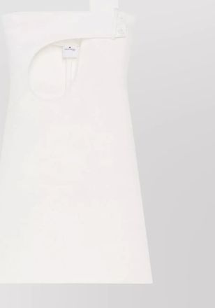 Courrèges satin dress featuring cut-out detail