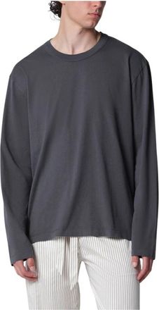 Tekla Long Sleeve Sleeping T-Shirt - Heren - Longsleeves - Zwart - S - Katoen - Tops