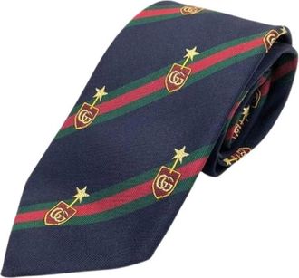 Gucci Pre-owned Cravat - Heren - Vintage Accessoires - Blauw - ONE Size - Vintage