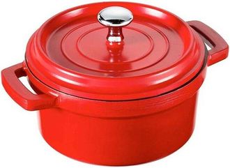 Lacor Cacerola Con Tapa Aluminio Fundido Rojo 4.2l 24 Cm X 10 Cm Cacerola Grande De Cocina