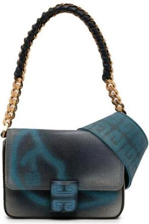 Givenchy Pre-owned Satchel - Dames - Vintage Schoudertas - Blauw - ONE Size - Leer - Vintage