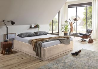 Westfalia Polsterbetten Polsterbett »Texel« Standardhöhe mit Zierkissen, Bettkasten bei Ausführung mit Matratze