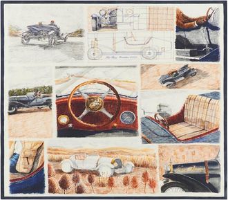 Loro Piana Mens Roadster Cashmere and Silk Foulard