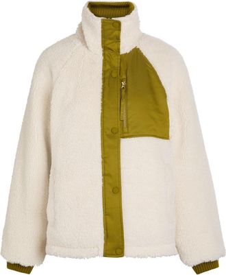 Varley Glover Reversible Fleece and Soft-twill Jacket - Green - S (UK8-10 / S)