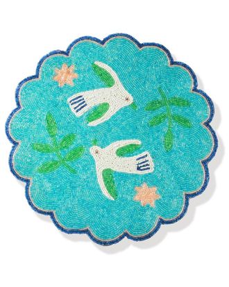 Tiramisu Aqua Serenity Beaded Placemat