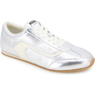 Kenneth Cole Alma Sneaker in Silver Leather at Nordstrom Rack, Size 11
