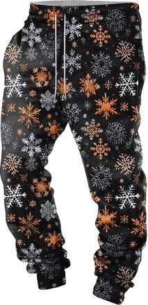 Generic Christmas Mens Jogger Sweatpants Mens Tracksuit Bottom Joggers with Pockets Cosy Breathable Mens Joggers Elasticated Waist Mens Joggers Jogging Bottom