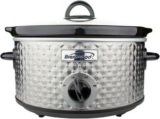 Brentwood 3.5QT Diamond Pattern Slow Cooker in White at Nordstrom