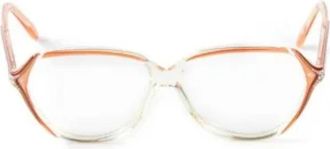 Saint Laurent Pre-owned Acetate sunglasses - Dames - Vintage Accessoires - Oranje - ONE Size - Vintage