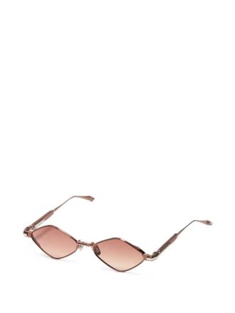 John Dalia LANA Geometric-Frame Sunglasses - Taupe