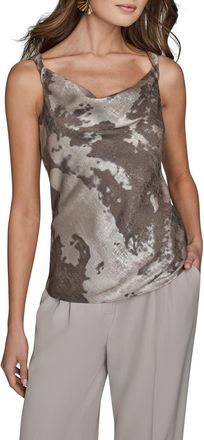 DKNY Twist Shoulder Metallic Camisole in Dark Vapor Multi at Nordstrom, Size X-Large