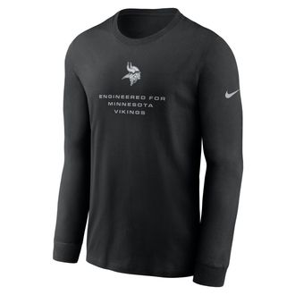 Nike Minnesota Vikings Team Issue Nike Mens Dri-FIT NFL Long-Sleeve T-Shirt in Black | 02EW00A9M-ZSZ
